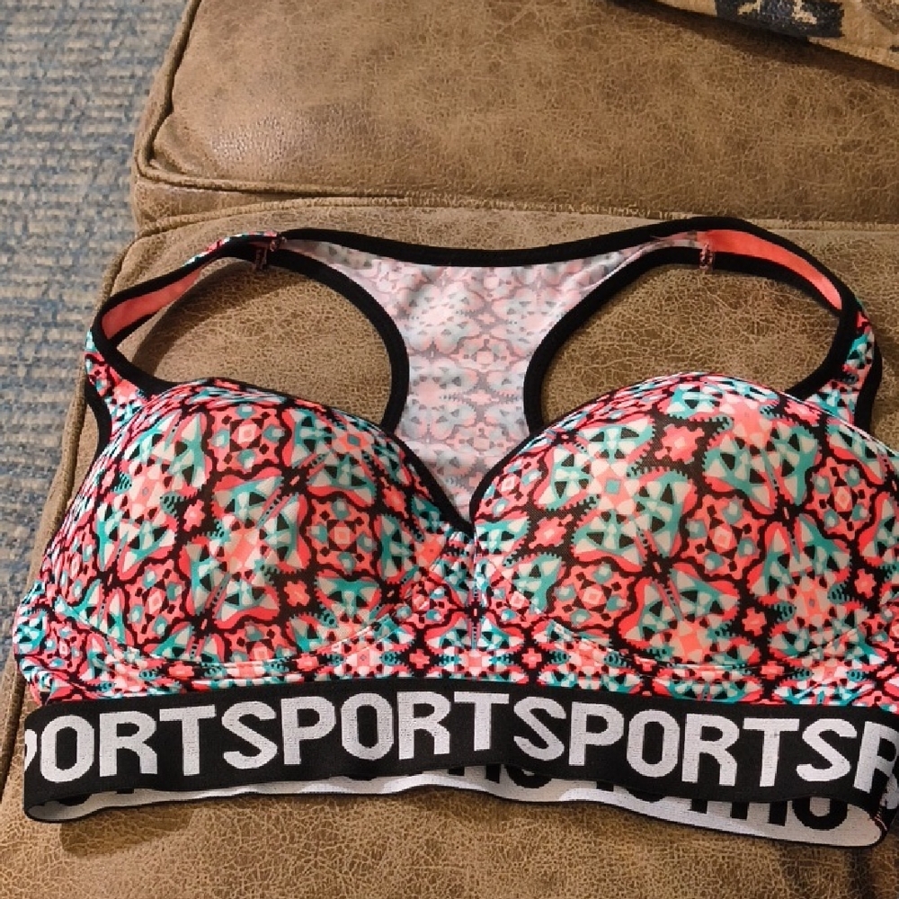 Black and Pink Sports Bra Intimates